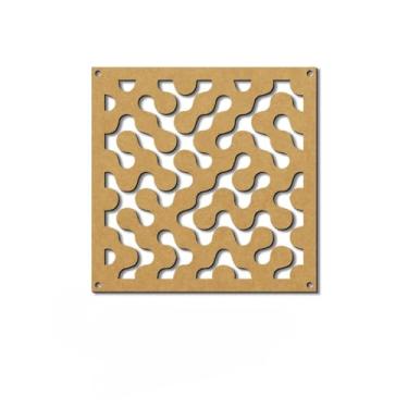 Imagem de Placas Vazadas Decorativas MDF 3mm Kit 6, 12 e 18 - Ambiente Único Elegante (006,Kit 6pçs-29cm x 29cm)