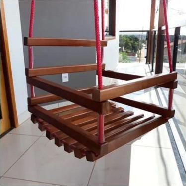 Imagem de Balanço Infantil Feito de Madeira Maciça - JPR Móveis