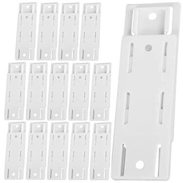 Imagem de RWWPJLLWHR 15 peças fixador de soquete de parede suporte de tomada autoadesivo suporte de tomada sem perfuração para roteador WiFi, fixador de soquete reutilizável para cozinha, casa e escritório