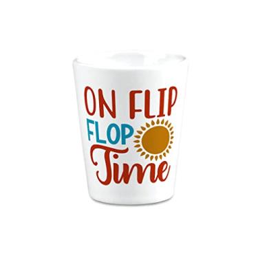 Imagem de Chinelo de cerâmica para o verão, flip time, 3 números, mudança de estações, suprimentos de bar, acessórios, design apenas 59 g