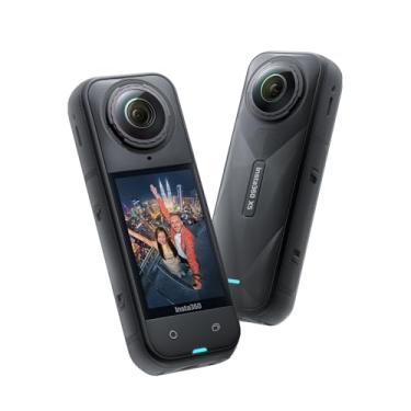 Imagem de Insta360 X5 – Câmera de ação 8K 360° à prova d'água, com pouca luz, efeito de bastão de selfie invisível, lente robusta e substituível, bateria de 3 horas, protetor de vento embutido, estabilização