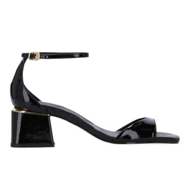 Imagem de Sandália Luz da Lua Tira Fina Salto Bloco