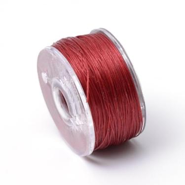 Imagem de 50 jardas/rolo 0,1 mm cordão de contas de nylon tijolo refratário corda de nó chinês fio de amizade cordão para artesanato faça você mesmo pulseiras de macramê Kumihimo suprimentos para fabricação de