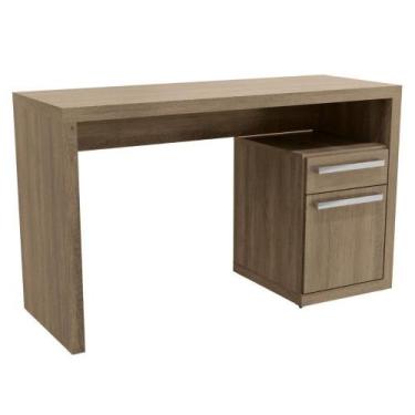 Imagem de Mesa Escrivaninha Com Gaveteiro Urban 120 Cm S970 Kappesberg Nogal