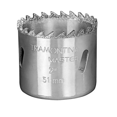 Imagem de Serra Copo Diamantada 70mm 2.3-4 Tramontina Dente Metal Duro Aço Especial Cromado Tramontina