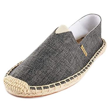 Imagem de Alexis Leroy Pureness Textile Alpargatas femininas planas, Preto liso, 6-6.5