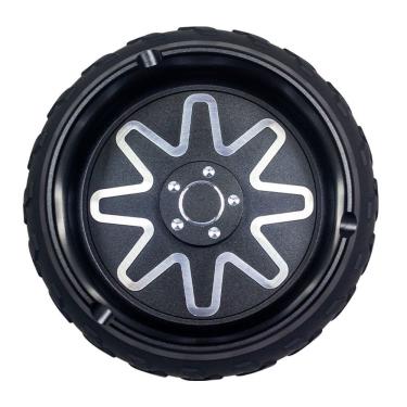 Imagem de Cinzeiro em liga metálica de alumínio em forma de pneu para fumantes