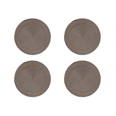 Imagem de Jogo Americano Copa E Cia 4 Peças Trance Taupe