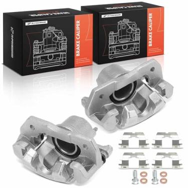Imagem de A-Premium Pinça de freio adequada para Toyota Echo 2000, com suporte, um lado, 1 pistão, dianteiro esquerdo e direito, um conjunto de 2
