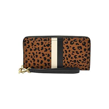 Imagem de Fossil Logan Zip Around Clutch, Cheetah