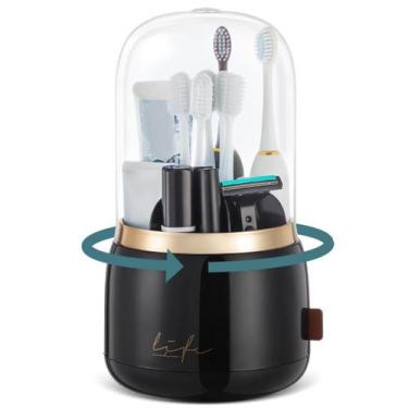 Imagem de Porta-escovas de dentes EXIN DECHEN de 7 slots com tampa para banheiro