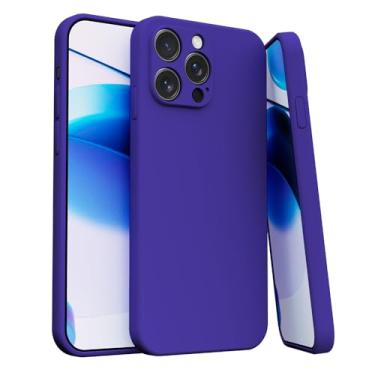 Imagem de Capa Case Capinha Para iPhone 15 PRO Silicone Aveludada Com Forro aveludado Premium (ROXO)