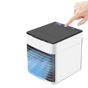 Imagem de Mini Ar Condicionado Portátil 3 em 1 – Refrigerador, Umidificador e Luz LED