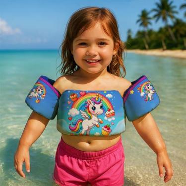 Imagem de Colete Salva Vidas Infantil Boia de Braço para Praia Piscina Tema Dese
