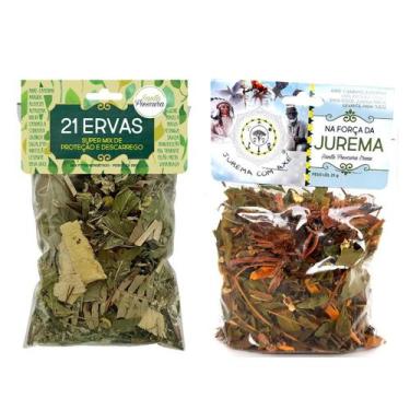 Imagem de Banho 21 Ervas Descarrego Umbanda Proteção Espiritual Jurema Autoestim