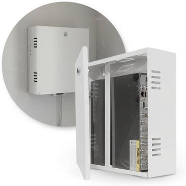 Imagem de Rack Vertical Caixa Organizadora Metálica P/dvr Parede Cftv - Ipec, BR