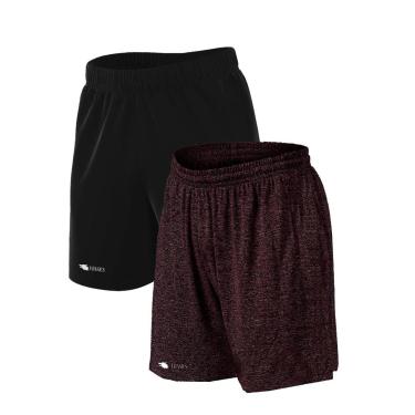 Imagem de Kit 2 Short Bermuda Plus Size Dry Academia Treino-Masculino