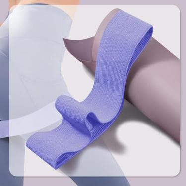 Imagem de 1 pacote de faixas de resistência para exercícios, elásticos para academia em casa e alongamento, equipamento de exercício para mulheres e homens – ótimo para ioga, pilates, treinamento de pernas e