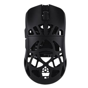Imagem de EPOMAKER Mouse para jogos Carbon X sem fio, 400 a 30.000 DPI ajustável, sensor PAW3950, leve de 50 g, capa de fibra de carbono, mouse sem fio recarregável 2,4G/BT/USB-C para PC/Mac/Linux (preto fosco)