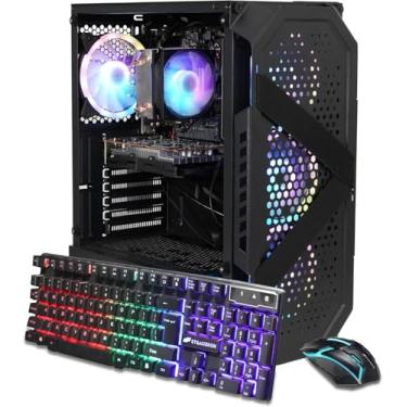 Imagem de STGAubron Desktop PC, Intel Core i7 até 3,9G, GeForce RTX 3060 12G GDDR6, 32G, SSD de 1TB, WiFi, BT 5.0, RGB Fanx6, teclado RGB, mouse RGB, mouse pad, barra de som Bluetooth RGB, microfone para jogos