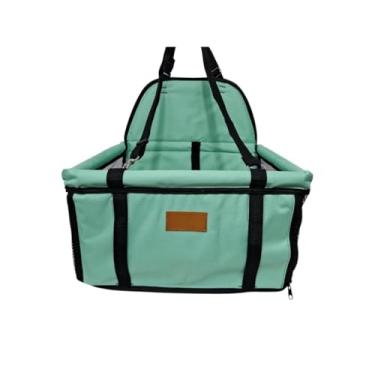 Imagem de Cadeirinha Assento Cadeira Pet de Carro para Cães Cachorro Gatos ATÉ 10KG -Transporte Passeio Viagem (Verde Água)