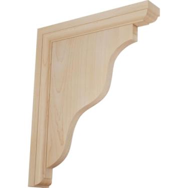 Imagem de Ekena Millwork Suporte tradicional Hamilton BKT01X09X11HAMA 3,8 cm L x 23 cm D x 28 cm A, bordo
