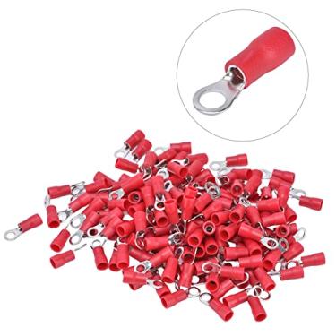 Imagem de Sonew Conector de Fio Tipo Anel de PVC de Cobre, Kit de Terminais de Crimpagem Isolados para Fios AWG 14 12, Condutividade Máxima, Reparos Elétricos Rápidos,