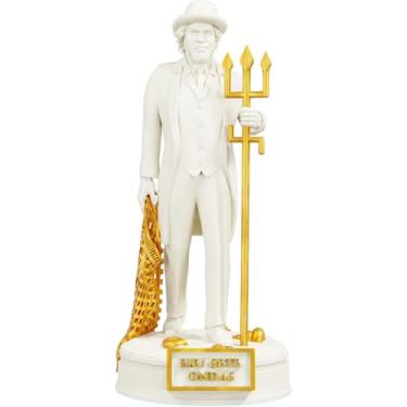 Imagem de Estátua Exu Sete Ondas Umbanda Candomblé (Mármore Dourado)