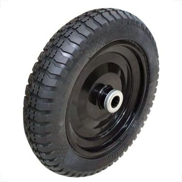 Imagem de Pneu Maciço TPu Completo 350 8 Rolete carrinho Mão Carriola - BUFFALO