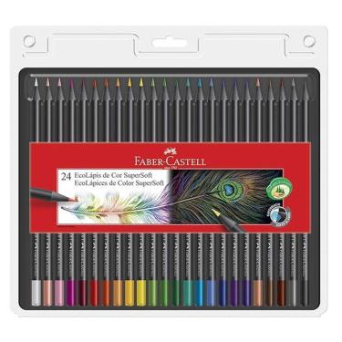 Imagem de Lápis De Cor Ecolápis Supersoft 120724 24 Cores - Faber Castell