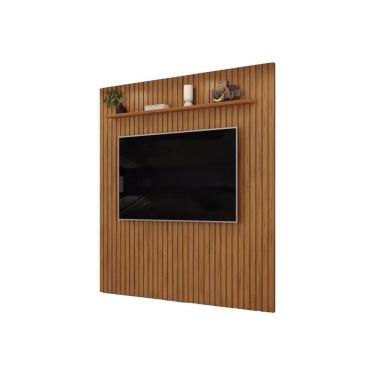 Imagem de Painel Trento Ripado Para Tvs Até 75 Polegadas Freijó