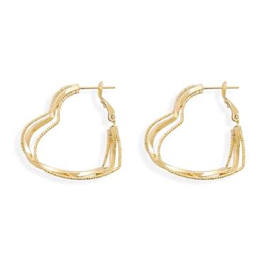 Imagem de Sonateomber Brincos femininos de argola com strass e coração de estrela grande, zircônia cúbica, brilhante, estrelas de amor, pendurado, apertado, leve, baile, casamento, dia dos namorados, amigos