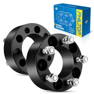 Imagem de PHILTOP Espaçadores de roda 5 x 4,5 cm compatíveis com Explorer, espaçador centralizado de 5 x 114,3 mm com furo de cubo de 82,5 mm, pinos de 1/5.1 cm x 20, adequado para Edge, Mustang, Liberty