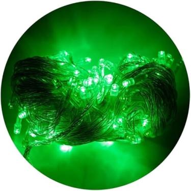 Imagem de Pisca-Pisca LED 10 Metros com 100 Lâmpadas 8 Modos de Iluminação e Efeito Gotas 110V Verde