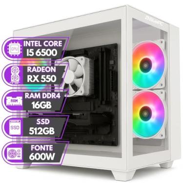 Imagem de PC Gamer BluePC RUSH - Intel Core i5 6500 16GB DDR4 Radeon RX 550 4GB SSD 512GB Branco - PGBP-RUS1036