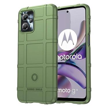 Imagem de IDEWEI Capa adequada para Moto G73. Fibra de carbono refinada, anti-queda, anti-impressão digital, proteção total, capa para Moto G73