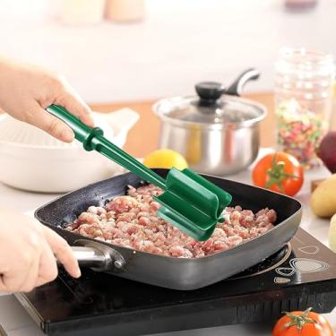 Imagem de Cortador de carne resistente ao calor, resistente ao calor, 5 lâminas, triturador de carne e batata para hambúrguer, triturador de carne moída, de nylon, hambúrguer, utensílio para triturar e cortar