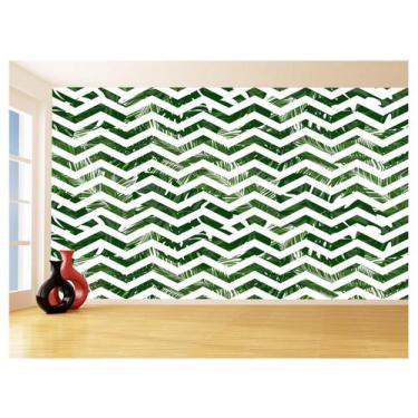 Imagem de Papel De Parede 3D Sala Chevron Zig Zag Listras 3,5M Zig90 - Você Deco