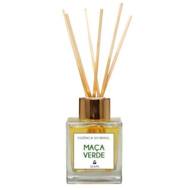 Imagem de Difusor De Ambiente Com Varetas Aroma De Maçã Verde 100Ml - Essência D