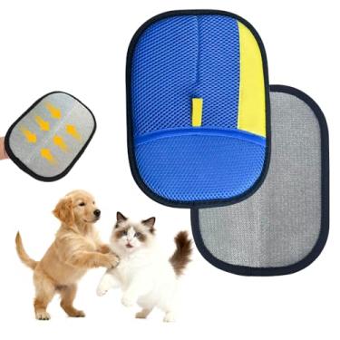 Imagem de CAIBAO Luva removedora de pelos de animais de estimação: Luvas eletrostáticas atualizadas para remoção eficiente de pelos em móveis, sofá, assentos de carro, roupa de cama e roupas, reutilizáveis e