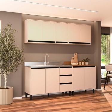 Imagem de Cozinha Completa 4 Peças Sem Tampo Koya Preto-creme