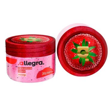 Imagem de Creme Esfoliante Corporal Allegra Morango 250g