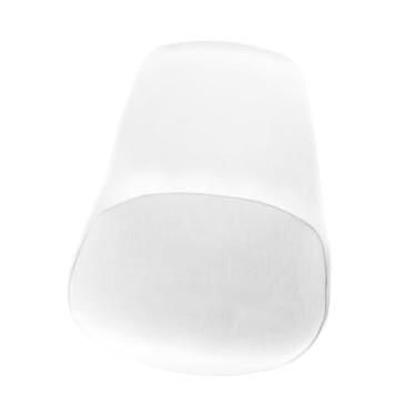 Imagem de IEUDNS Superfície da superfície da superfície da superfície da cadeira de giro fácil de limpar a simplicidade confortável dos bancos de barras de barras para, Branco