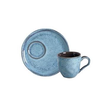 Imagem de Conjunto com 6 Xícaras De Café Orgânico 70ml com 6 Pires Descentralizado Breeze