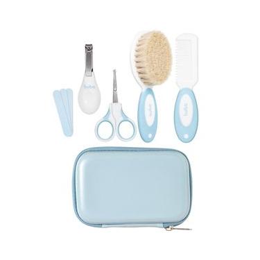 Imagem de Kit Cuidados com o Bebê com Estojo 6 Itens Azul - Buba
