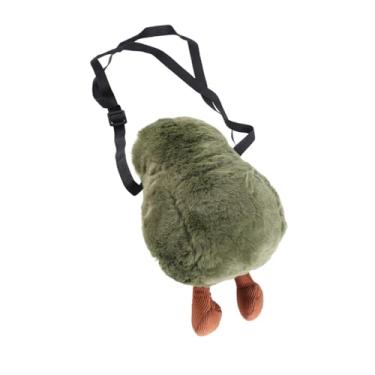 Imagem de Generic Bolsa de Ombro de Pelúcia Macia de Abacate Fofo Bolsa de Pelúcia de Desenho Animado 110 Cm de Comprimento da Alça Verde para Armazenar Itens Pequenos, como Telefones Celulares e Chaves (verde)