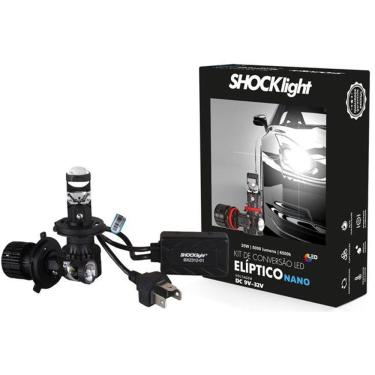 Imagem de Farol Led Lampada Nano H4 Projetor Canhão Facil Instalaçao