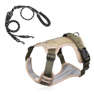 Imagem de ArnêS AjustáVel Para CãEs – Um ArnêS Seguro Para O Peito, Para Treino E Passeios(Corda+Colete(Peito 54-73cm))