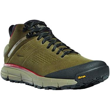 Imagem de Danner Tênis masculino Trail 2650 Gore-Tex Mid 10 cm impermeável – Cabedal de camurça e tecido com palmilha confortável, sistema de calcanhar EXO e sola de tração, oliva empoeirada – 39 D