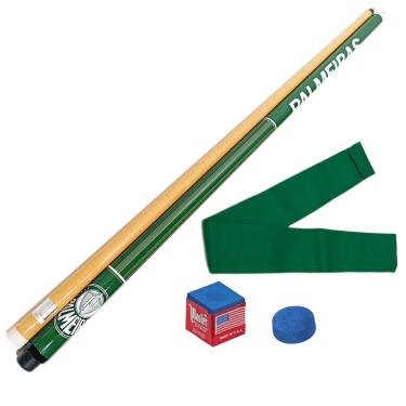 Imagem de Taco de Sinuca Desmontável Oficial do Palmeiras Listrado Verde Tacos Brasil